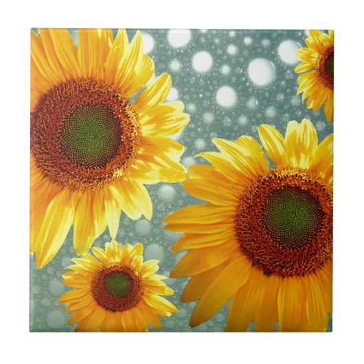 Carreau Joyeux tournesols mousseux (Devant)