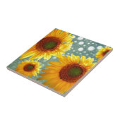 Carreau Joyeux tournesols mousseux (Côté)