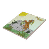 Carreau Judaïque 12 tribus Israël Naphtali (Côté)