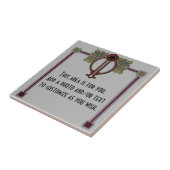 Carreau Jugendstil Art nouveau/Déco c1900 Repro Grey Burg (Côté)