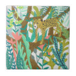 Carreau Jungle Roar - Cheetah<br><div class="desc">Jungle Roar I par Chariklia Zarris. Dispose d'un guépard décontracté au milieu de la végétation de la jungle.| 140723GG</div>