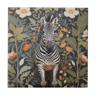 Carreau Jungle Zebra Floral