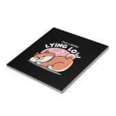 Carreau Juste un Shiba allongé bas : mignonne conception S (Côté)