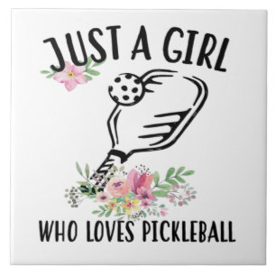 Carreau Juste une fille qui adore Pickleball