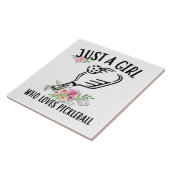 Carreau Juste une fille qui adore Pickleball (Côté)