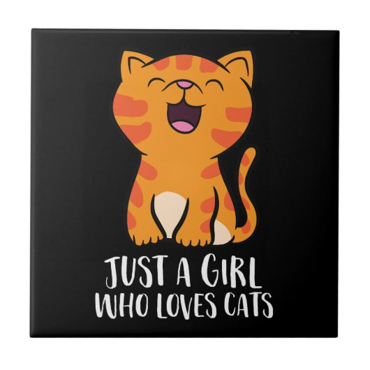Carreau Juste une fille qui aime les chats Pullover (Devant)