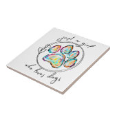 Carreau Juste une fille qui aime les Chiens (Côté)