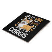 Carreau Juste Une Fille Qui Aime Les Corgis (Côté)