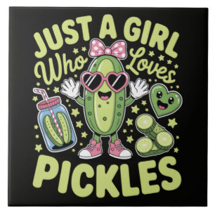 Carreau Juste Une Fille Qui Aime Les Cornichons