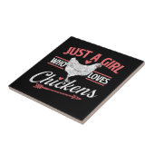 Carreau Juste Une Fille Qui Aime Les Poulets - Pou Louveur (Côté)