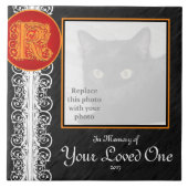 Carreau K Monogramme "En mémoire de votre être aimé" Carre (Devant)