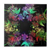Carreau Kaleidoscope coloré Design Cadeaux d'art fractal (Devant)