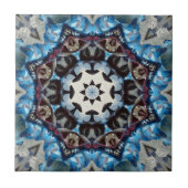 Carreau Kaléidoscope Octogone Blues (Devant)