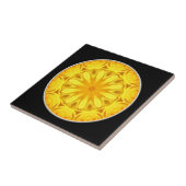 Carreau Kaleidoscope rose jaune (Côté)