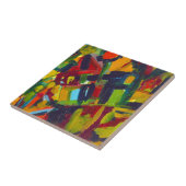 Carreau Kandinsky 304 Oeuvre Abstraite colorée (Côté)