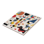 Carreau Kandinsky art & Amoureux des chiens / (Côté)