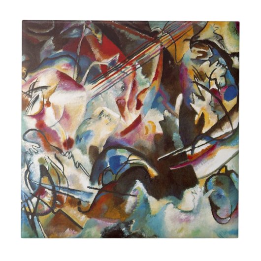 Carreau Kandinsky Composition VI Peinture Abstraite (Devant)
