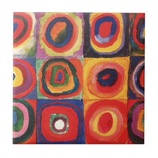 Carreau Kandinsky Farbstudie Quadrates Cercles Art (Devant)