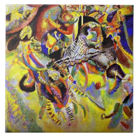 Carreau Kandinsky - Fugue, abstract painting, (Devant)