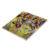 Carreau Kandinsky - Fugue, peinture abstraite, (Côté)