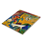 Carreau Kandinsky : Improvization 3, peinture de paysage (Côté)