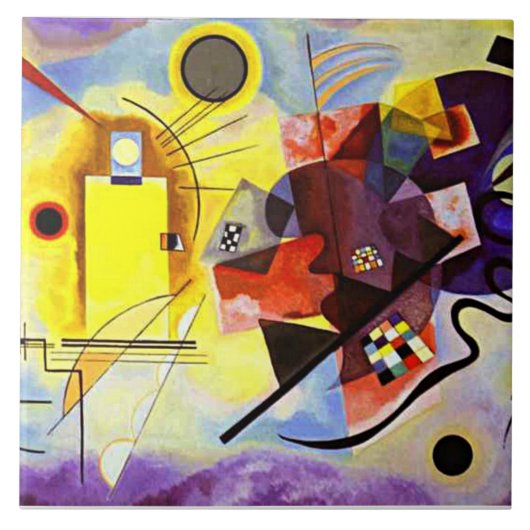 Carreau Kandinsky - Jaune-Rouge-Bleu (Devant)