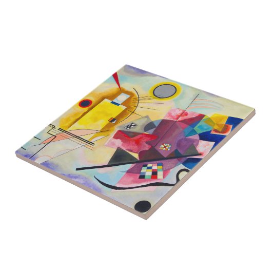 Carreau Kandinsky jaune-rouge-bleu (Côté)