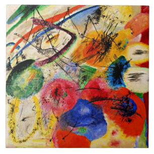 Carreau Kandinsky - Lignes noires