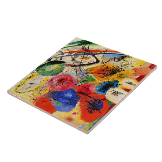 Carreau Kandinsky - Lignes noires (Côté)