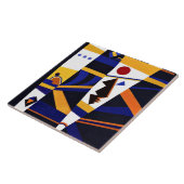 Carreau Kandinsky - OEuvre abstraite reliante et colorée (Côté)