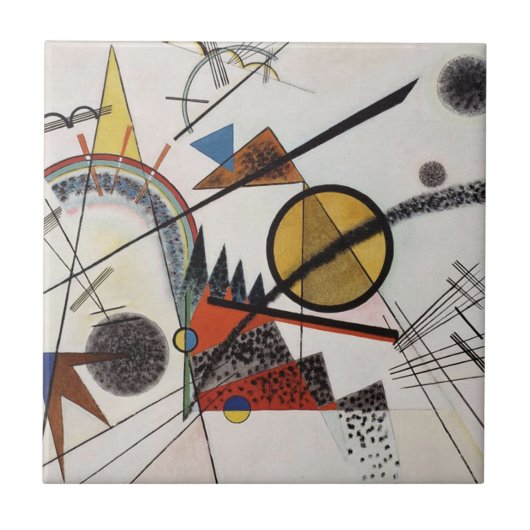Carreau Kandinsky peinture Abstraite Maître d'Art Moderne (Devant)