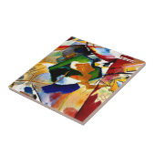 Carreau Kandinsky - Peinture au centre vert (Côté)