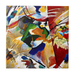 Carreau Kandinsky - Peinture avec Centre Vert