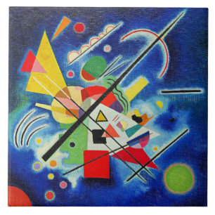 Carreau Kandinsky - Peinture Bleue, 