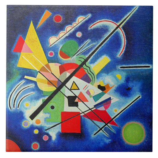 Carreau Kandinsky - Peinture Bleue (Devant)