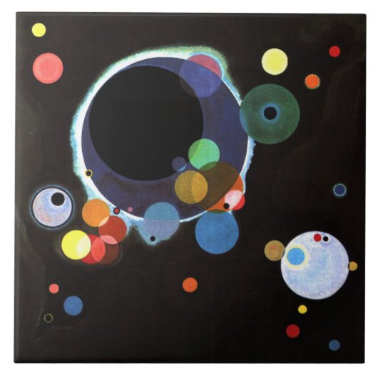 Carreau Kandinsky - Plusieurs Cercles (Devant)