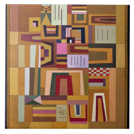Carreau Kandinsky - Rose de compensation, (Devant)