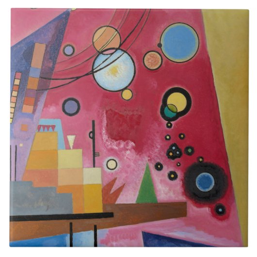 Carreau Kandinsky - Rouge lourd (Devant)