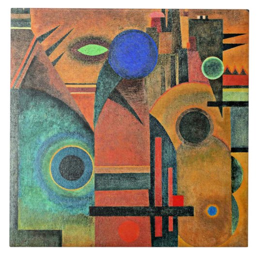 Carreau Kandinsky - Silence Brown (Devant)