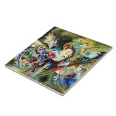 Carreau Kandinsky - Troublée, peinture colorée, (Côté)