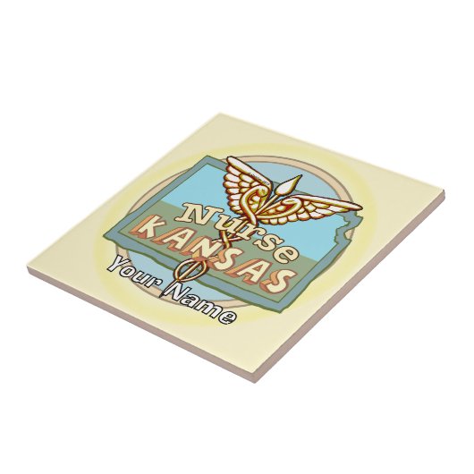 Carreau Kansas Nurse Caduceus Tile (Côté)