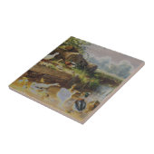 Carreau Karl Jutz - canards au ruisseau (modifié) (Côté)