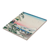 Carreau Katsushika Hokusai - Maison de thé à Koishikawa (Côté)