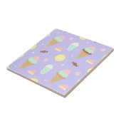 Carreau Kawaii Ice Cream Sweets Pattern (Côté)