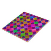 Carreau Kazbar Couleur Violet Foncé (Côté)