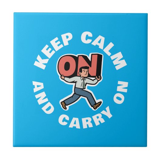 Carreau Keep Calm and Carry (Devant)