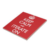 Carreau Keep calm and iterate on (Côté)