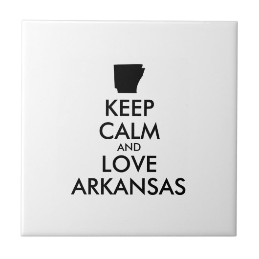 Carreau KEEP CALM et LOVE ARKANSAS (Devant)