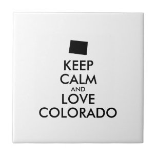 Carreau KEEP CALM et LOVE COLORADO personnalisables