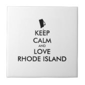 Carreau KEEP CALM et LOVE RHODE ISLAND personnalisables (Devant)